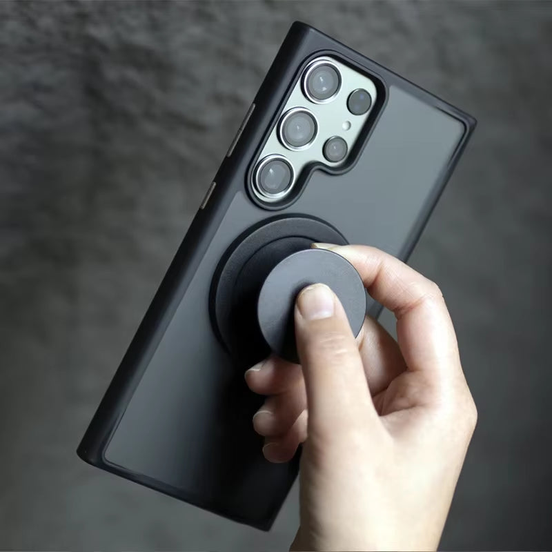 New Matte Wireless Charge Phone Case for Samsung Galaxy S25 S24 S23 S22 Ultra plus S20 S21 FE for Magsafe Magnetic Frosted Cover