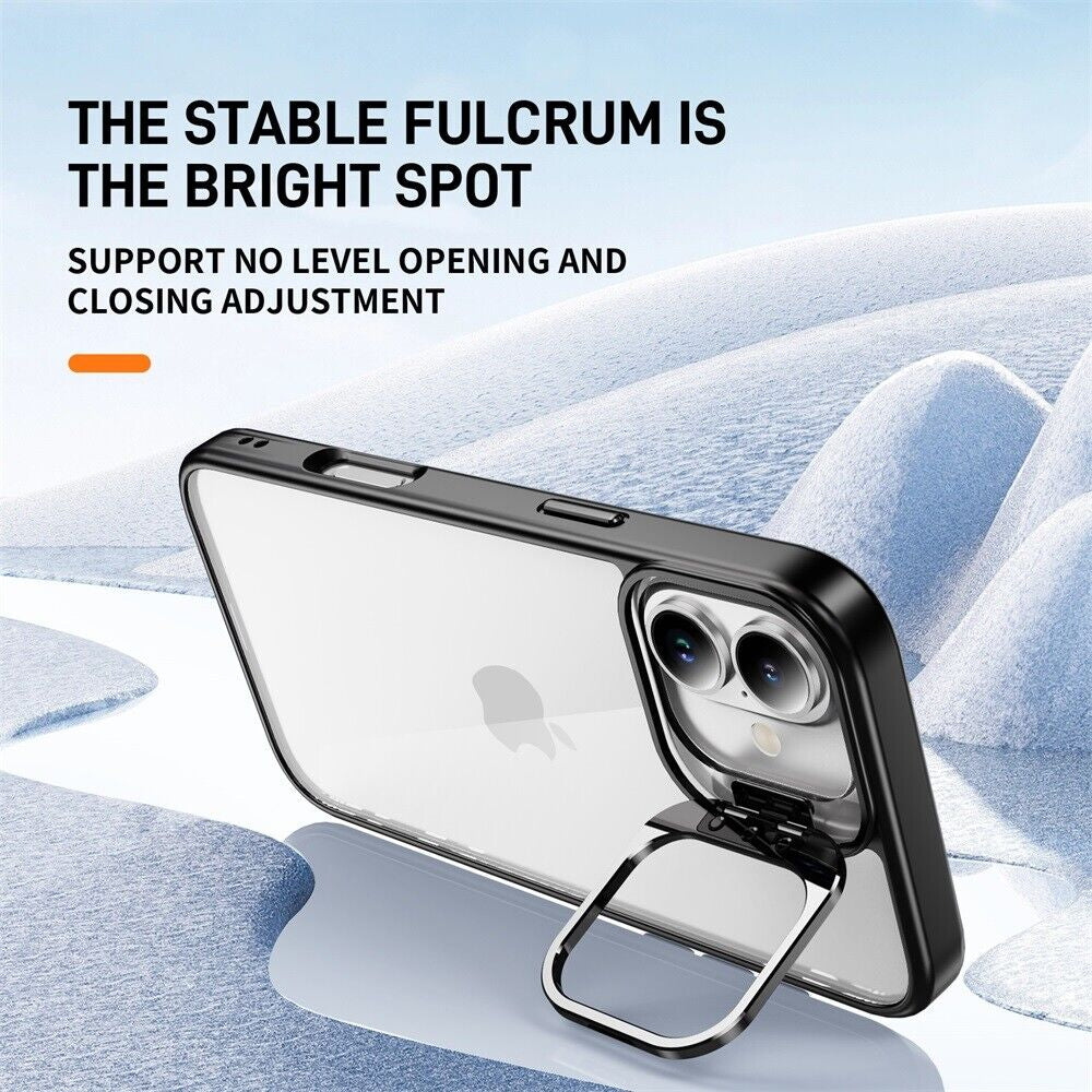 For Iphone 16 Pro Max/16 Pro/16 plus Case Phone Rugged Len Stand Case Cover