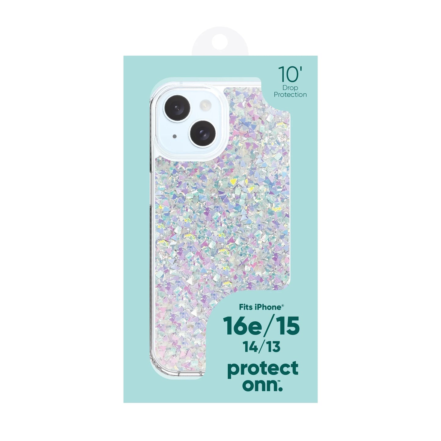 . Phone Case for Iphone 16E / Iphone 15 / Iphone 14 / Iphone 13 - Iridescent Glitter Fleck