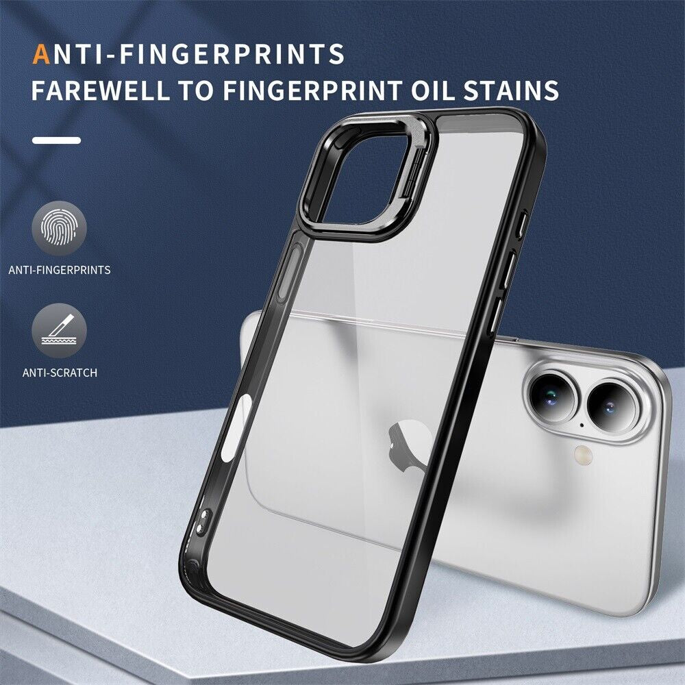 For Iphone 16 Pro Max/16 Pro/16 plus Case Phone Rugged Len Stand Case Cover