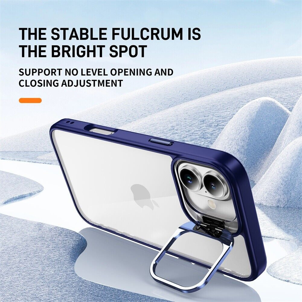 For Iphone 16 Pro Max/16 Pro/16 plus Case Phone Rugged Len Stand Case Cover