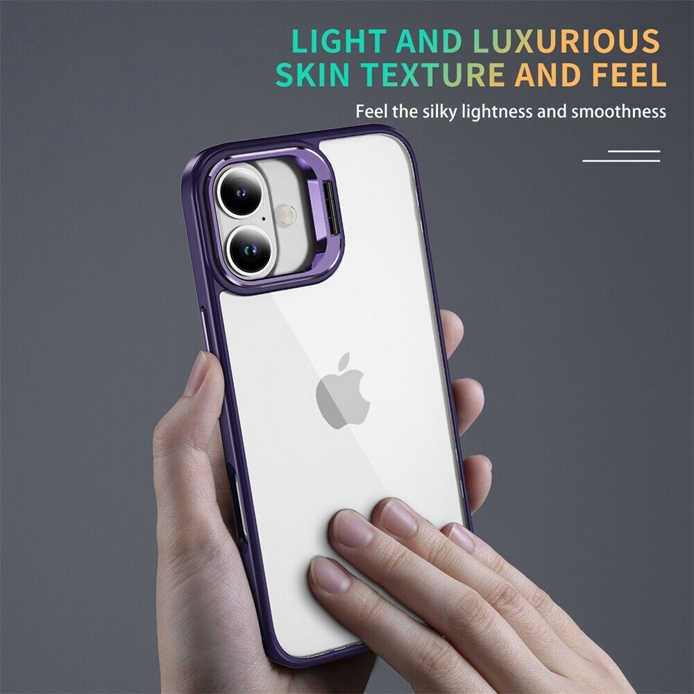 For Iphone 16 Pro Max/16 Pro/16 plus Case Phone Rugged Len Stand Case Cover