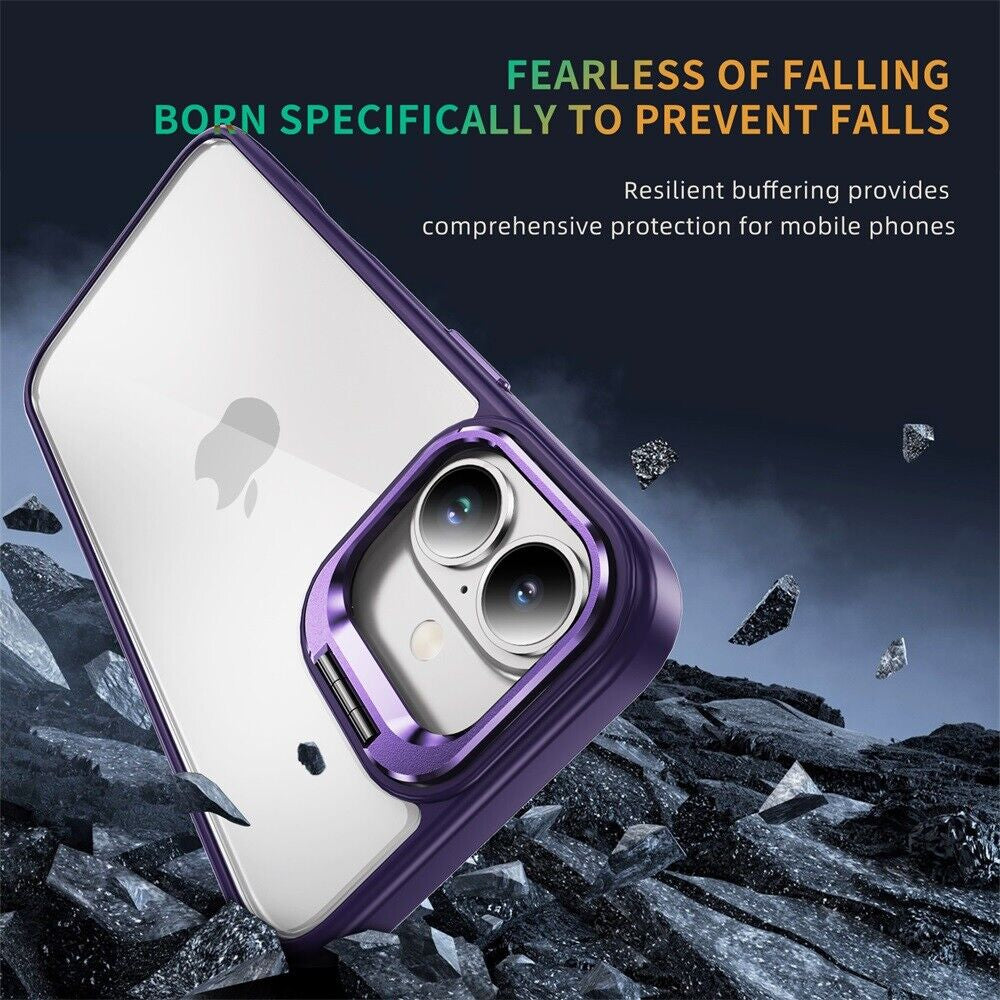 For Iphone 16 Pro Max/16 Pro/16 plus Case Phone Rugged Len Stand Case Cover