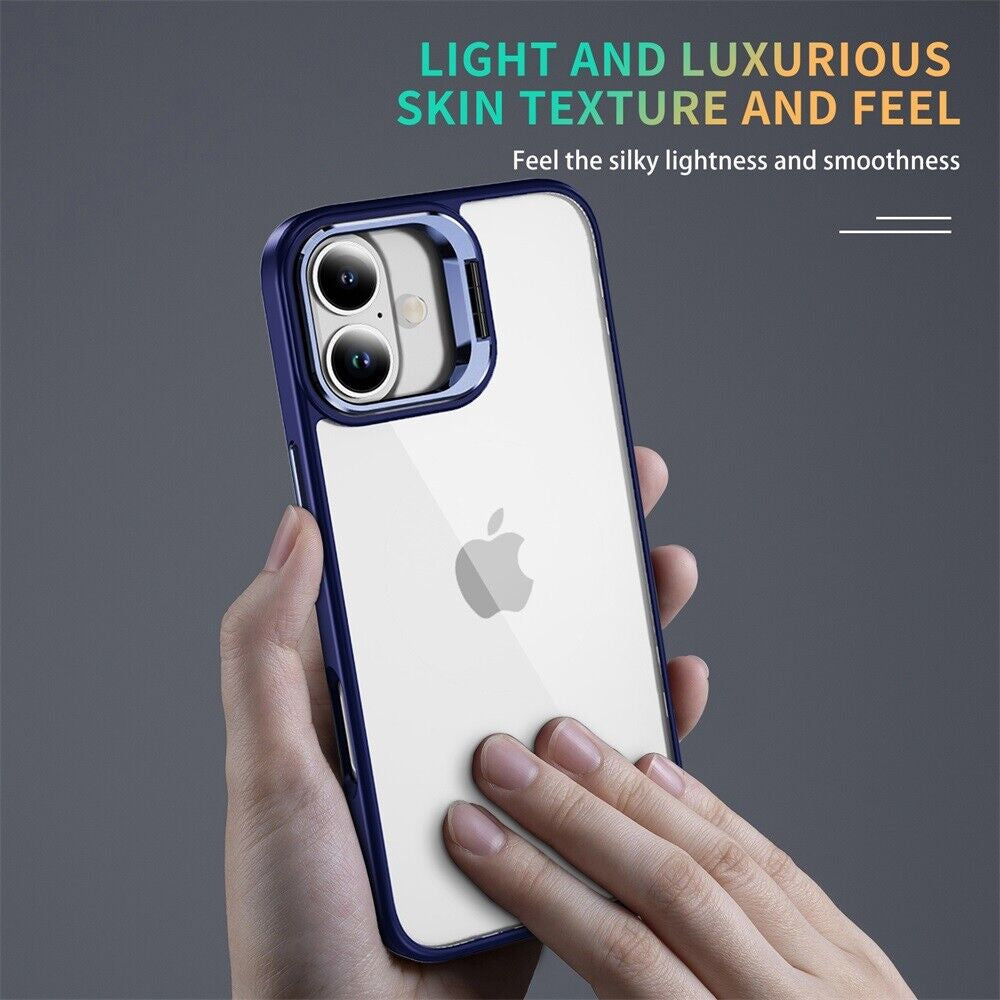For Iphone 16 Pro Max/16 Pro/16 plus Case Phone Rugged Len Stand Case Cover