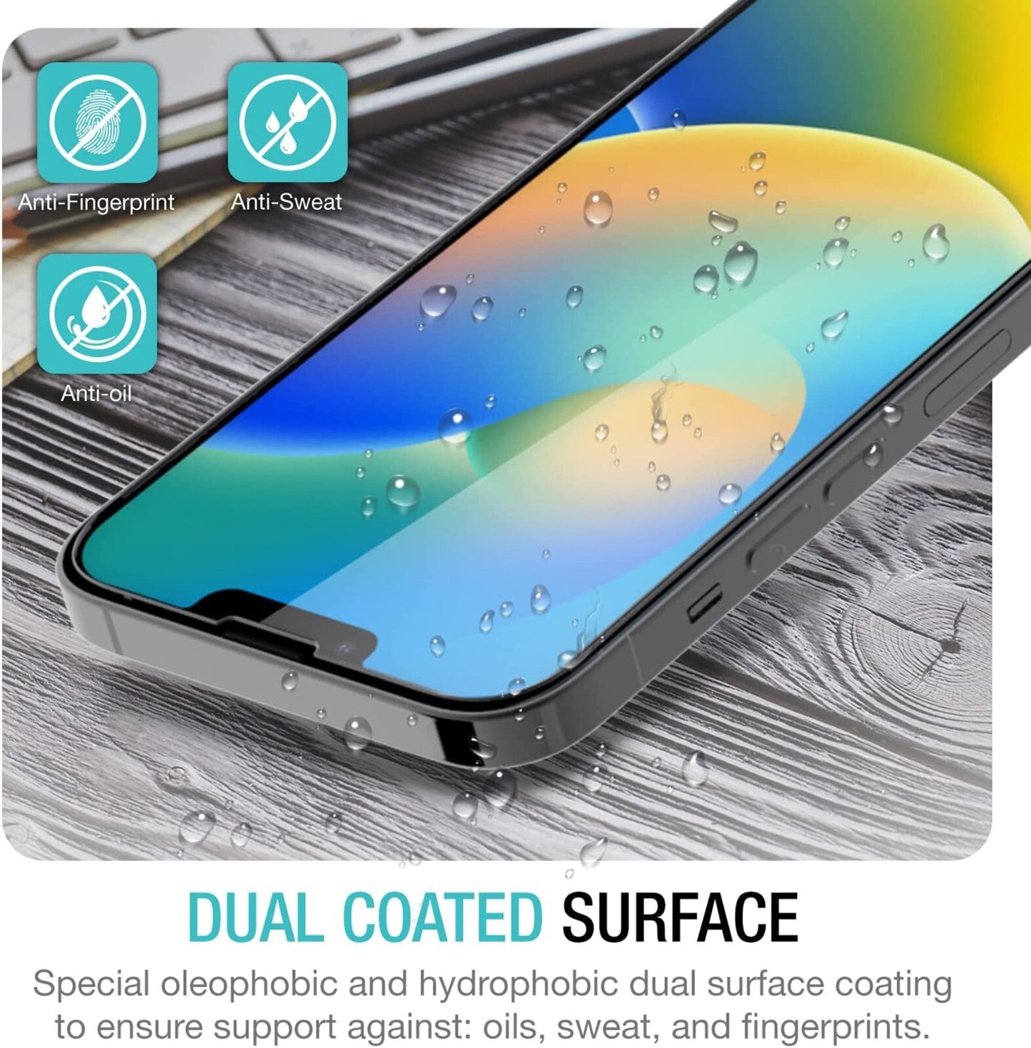 For Iphone 16 15 14 13 12 11 Pro Max Tempered Glass Screen Camera Protector