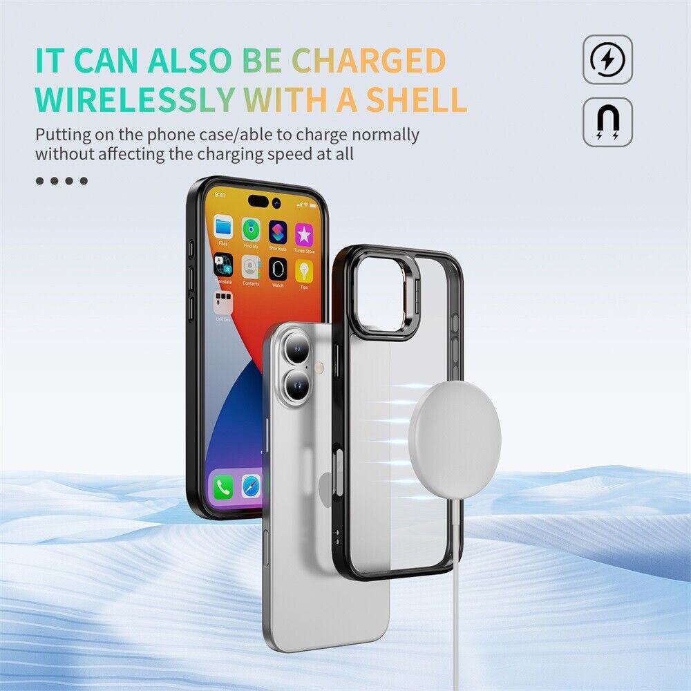 For Iphone 16 Pro Max/16 Pro/16 plus Case Phone Rugged Len Stand Case Cover