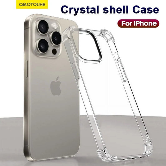 New Phone Case for Iphone 15 14 13 11 12 Pro Max Mini X XS Max 15 plus Silicone Solid Color Fall and Collision Protection Cover