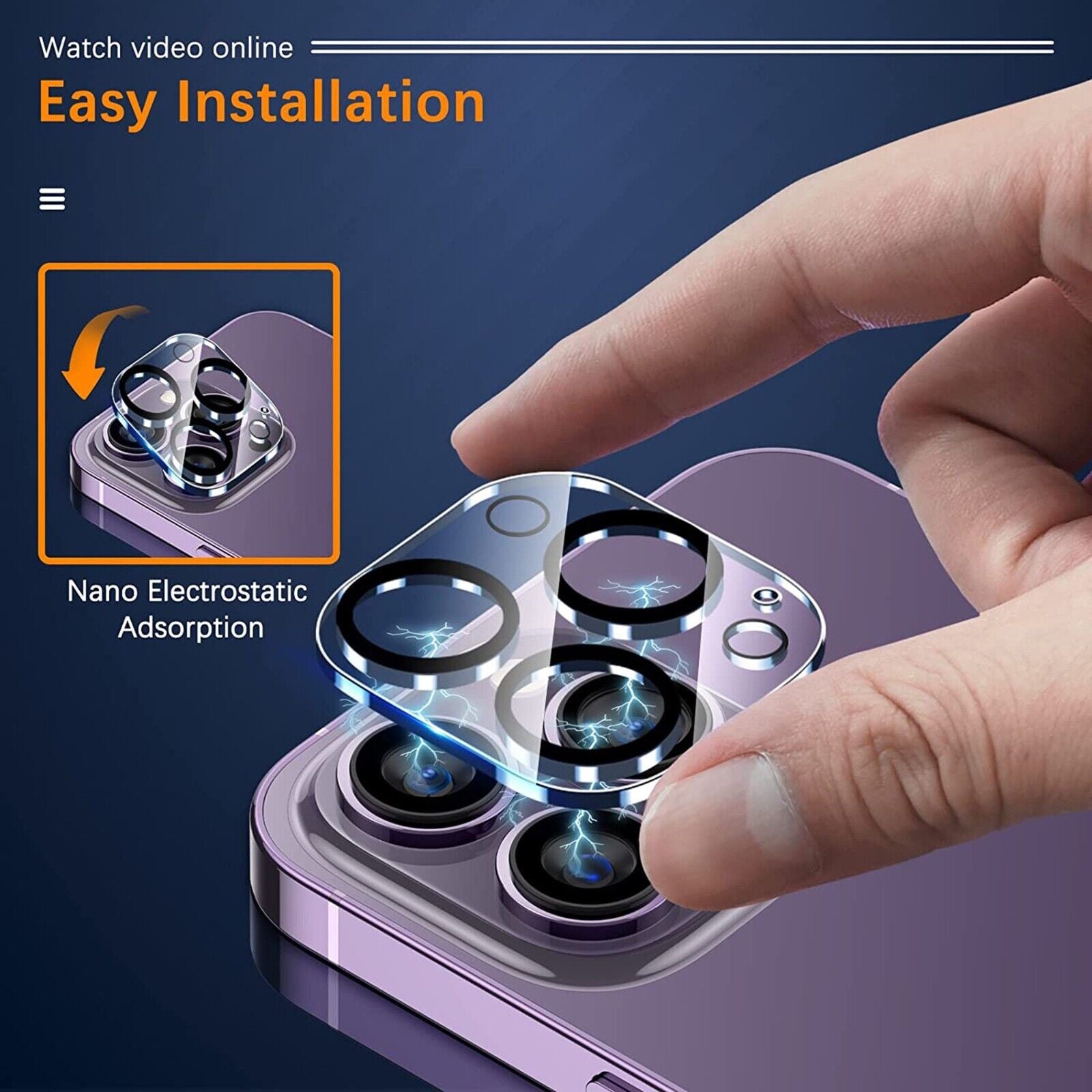 For Iphone 16 15 14 13 12 11 Pro Max Tempered Glass Screen Camera Protector