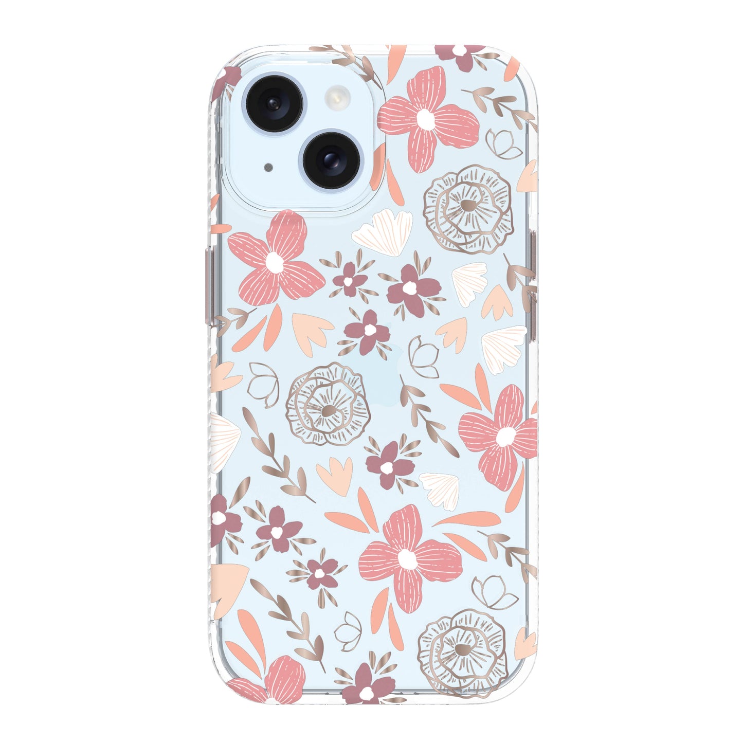 . Phone Case for Iphone 15 / Iphone 14 / Iphone 13 - Tropical Blush Floral