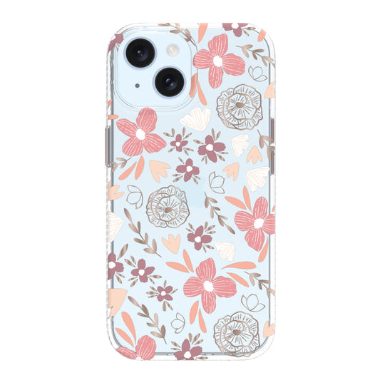 . Phone Case for Iphone 15 / Iphone 14 / Iphone 13 - Tropical Blush Floral